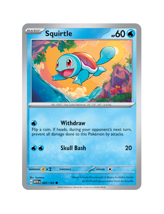 Squirtle - 007/165 - Pokemon 151 - Common