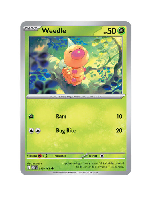 Weedle - 013/165 - Pokemon 151 - Common