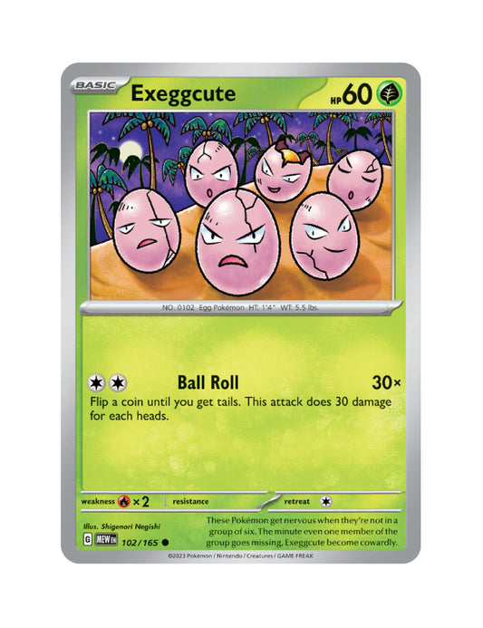 Exeggcute - 102/165 - Pokemon 151 - Common