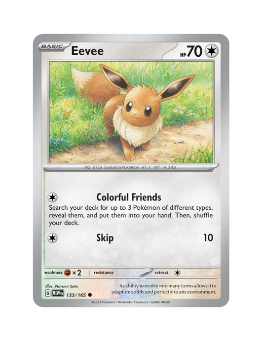 Eevee - 133/165 - Pokemon 151 - Common