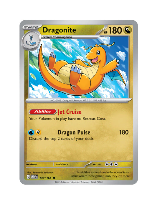 Dragonite - 149/165 - Pokemon 151 - Holo Rare