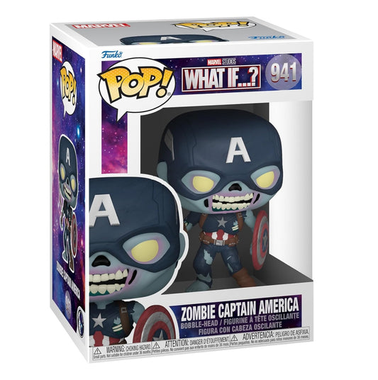 Funko Pop! #941 Marvel Studios: What If...? Zombie Captain America