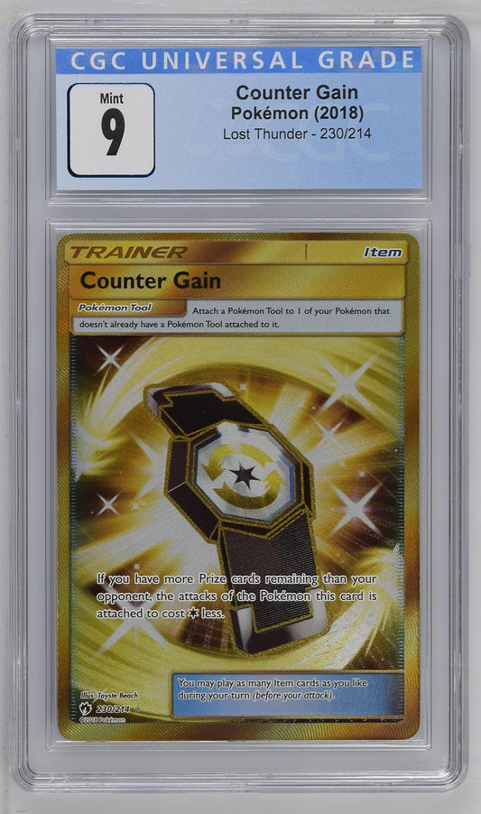 Counter Gain 230/214 - Lost Thunder - Secret Rare - CGC 9