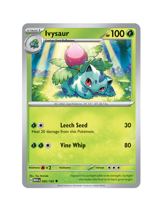Ivysaur - 002/165 - Pokemon 151 - Uncommon